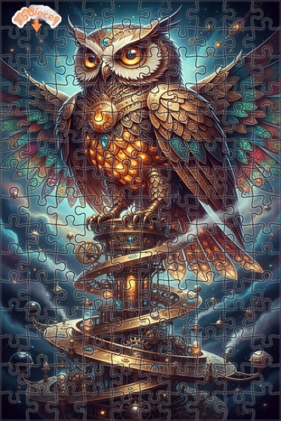 Esranın Dünyası Magical Mechanical Owl Double Layer Framed Wooden Puzzle 150 ...