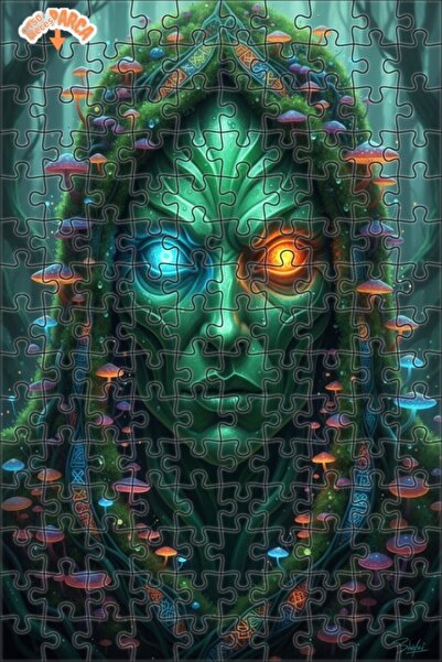 Esranın Dünyası Ancient Spirit of the Forest Oil Painting Look Wooden Puzzle ...