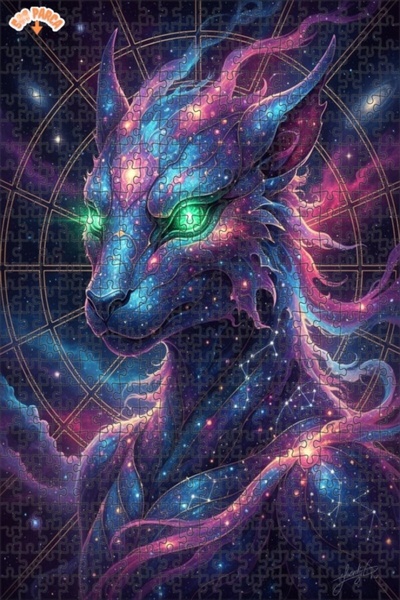 Esranın Dünyası Galactic Cat Presence Double-Layer Framed Wooden Puzzle 500 P...