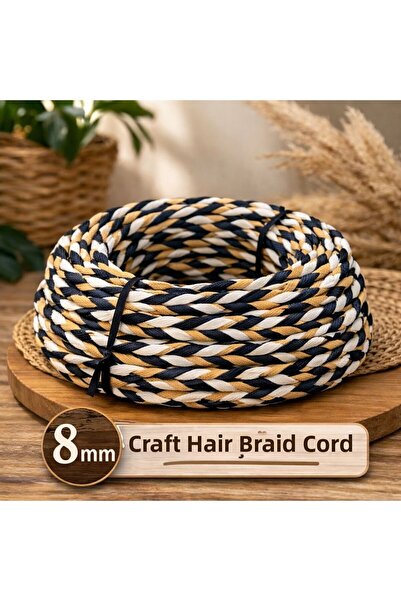 Mady Aksesuar Kraft Yarn, Hair Weaving, Mixed Color, Ç Bag Basket Weaving Yar...