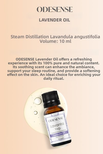 ODESENSE Medical Lavender Essential Oil 10 ml 100% Natural and Pure Content Bottle with Dropper Cap