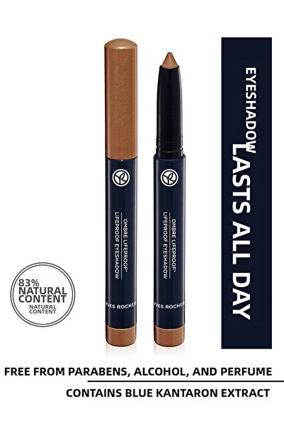 Yves Rocher قلم كريمي لامع مكثف الصبغة ولامع ذو ملمس بارز من فار-03. برونز فا...