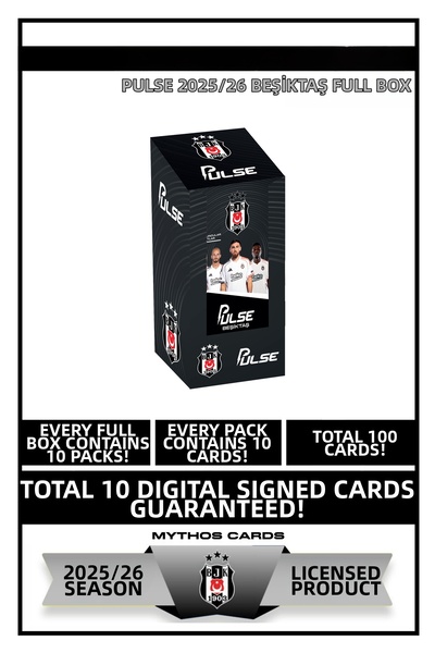 Beşiktaş - Pulse Soccer Player Cards 2025/26 - Full Box
