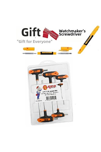 Rico T-Handle Flat Allen Key Set