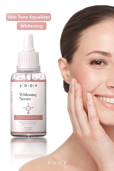 VOOP Skin Whitening Brightening Anti-Blemish Care Serum 2% Arbutin 3% Vitamin C 1% Hyaluronic 30 ml