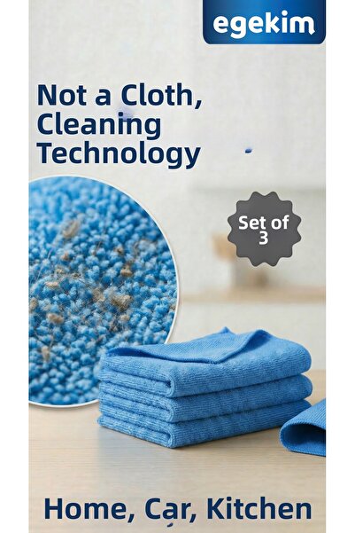 EGEKİM Multi-Purpose Microfiber Cloth – Professional Cleaning for Home, Car, ...