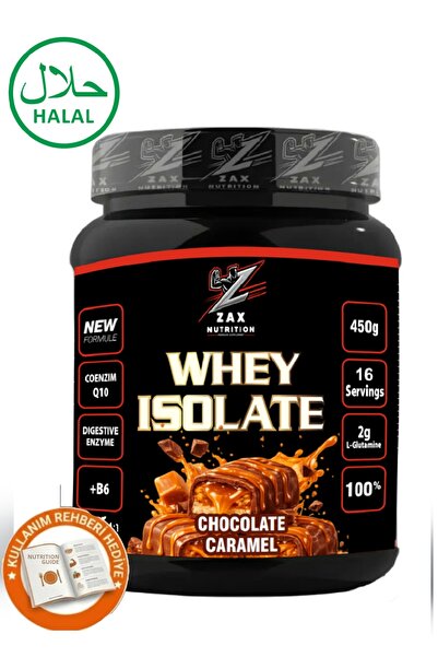 zax nutrition بروتين مصل اللبن المعزول - كراميل شوكولاتة 450 جرام