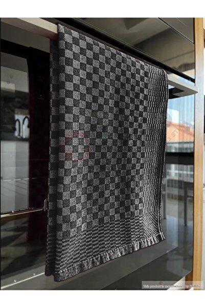 Saule 4 Pieces 40X60Cm Large Size Checkered Patterned Drying Towels, Presenta...