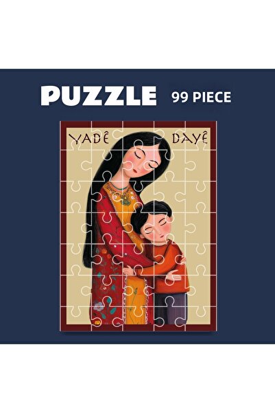 ZERYA Pazil Bi Kurdî Dayê Yadê Anne - Kurdish Puzzle (99 Pieces - A4)