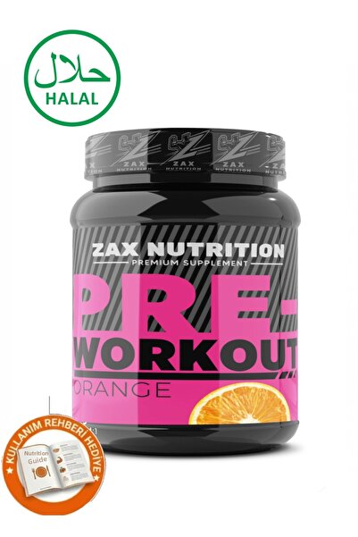 zax nutrition مكمل غذائي قبل التمرين بنكهة البرتقال 300 جرام