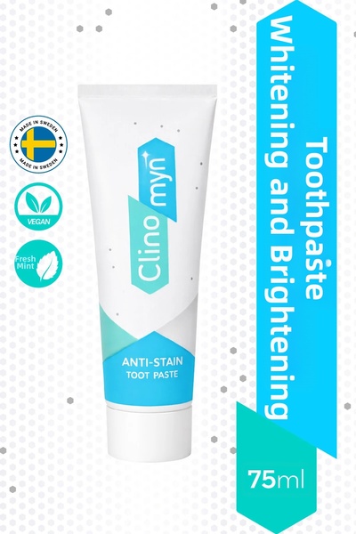 Clinomyn معجون أسنان جل شفاف لتبييض وتفتيح الأسنان من فريش 75 مل