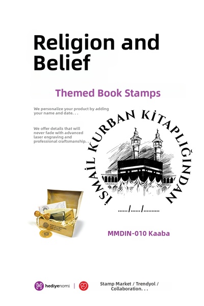 HEDİYENOMİ Mühürmarket > Religion and Belief Kaaba-I Sharif Book Seal - Book ...