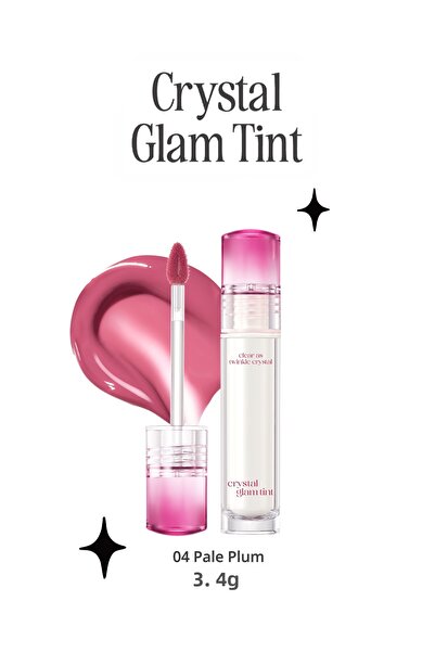 CLIO لون كليو كريستال جلام - لاصق، لا يمنع، تألق مكثف (04 البرقوق الشاحب)