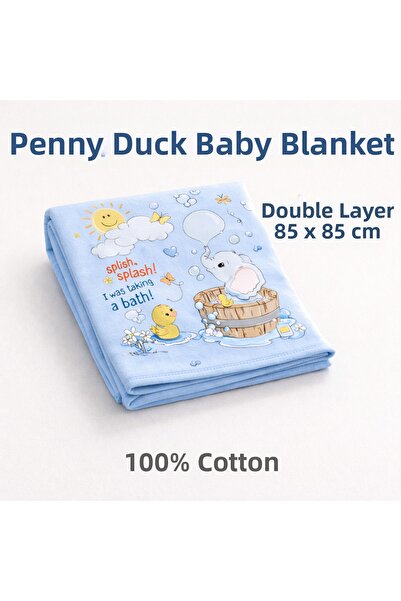 Babush Fil Patterned Combed Cotton Baby Blanket Layer Double Layer 85X85 cm 1...
