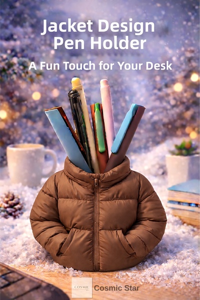 Cosmic Star حامل أقلام بتصميم مونت - حامل أقلام مزخرف للطاولة بطباعة ثلاثية ا...