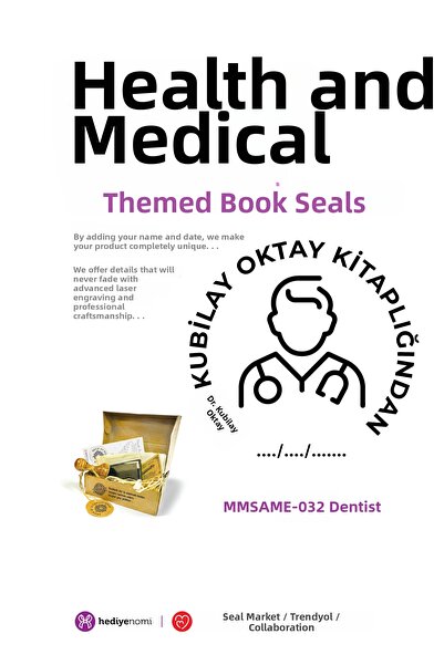 HEDİYENOMİ MühürMarket > ختم كتاب طب الأسنان والصحة والطب - ختم الكتاب > MMSA...