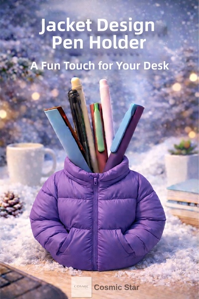 Cosmic Star حامل أقلام بتصميم مونت - حامل أقلام مزخرف للطاولة بطباعة ثلاثية ا...
