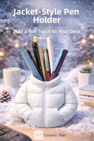 Cosmic Star حامل أقلام بتصميم مونت - حامل أقلام مزخرف للطاولة بطباعة ثلاثية ا...