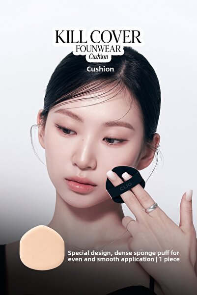 CLIO Intense Sponge Puff Kill Cover Founwear Cushion Puff, Offering Even and ...