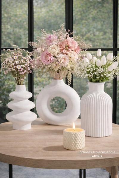 B&G Tasarım Atölyesi Set de 3 vase minime în stil scandinav