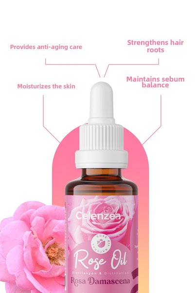 Celenzea Rose Oil Anti-Aging & Moisturizing Care 100% Natural Skin Care Rose Oil 30ml