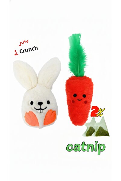 Miyav مجموعة ألعاب القطط - وبري ألعاب أرانب وجزرة مع خاصية الشخير و وبري ألعا...