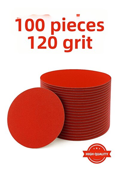 irişka Sanding Set, Hook and Loop Sanding Set, 115 Grit, 120 Grit, 100 Pieces