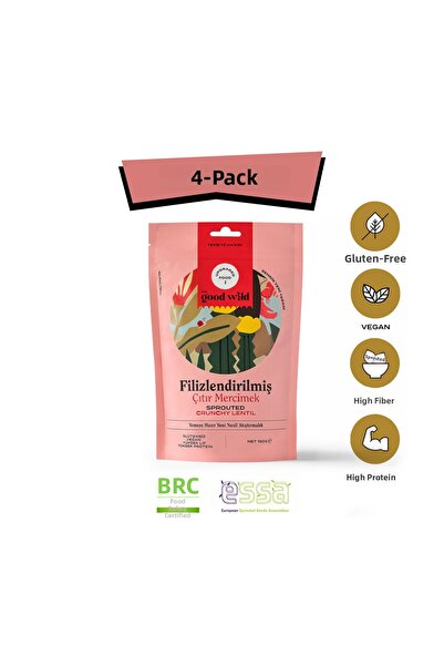 THE GOOD WİLD Sprouted Crispy Lentils |   Gluten-Free Vegan Snack |   High Fi...