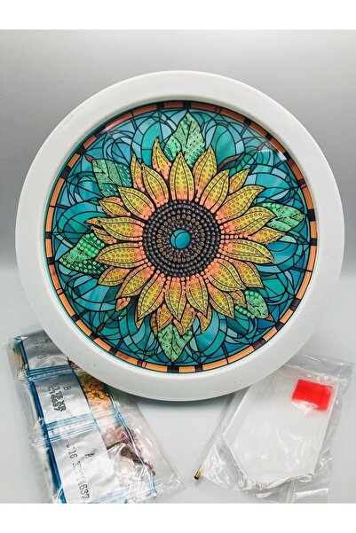 DUCK HOBY 20X20 Round Framed for Children B Beaded Stone Mosaic Diamond Paint...