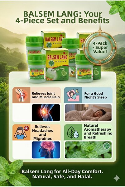 CAP LANG مجموعة بلسم لانج مكونة من جلد قطع، بلسم عطري منعش للاستخدام اليومي ل...