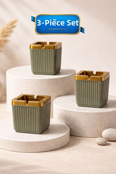 LE PARİS Σετ 3 διακοσμητικών ριγέ τασάκια |   Τασάκι τσιγάρων χωρίς καπνό με ...