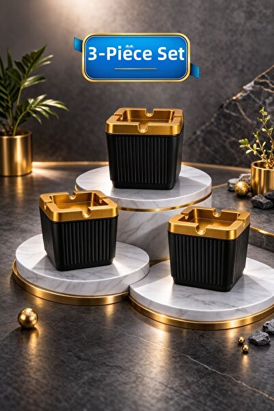 LE PARİS Σετ 3 διακοσμητικών ριγέ τασάκια |   Τασάκι τσιγάρων χωρίς καπνό με ...