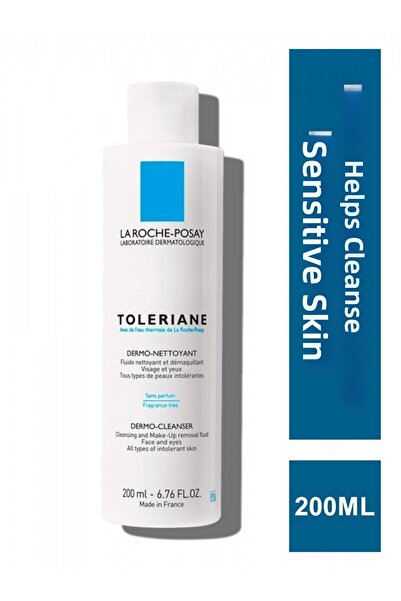 La Roche Posay توليريان ديرمو - حليب مزيل للوجه والمكياج للبشرة الجافة والحسا...