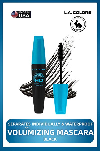 L.A Colors Hd Waterproof Mascara - Waterproof Intense Black Mascara That Sepa...
