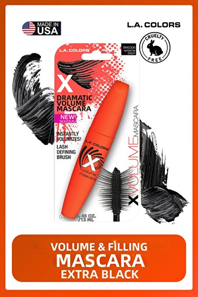L.A Colors Lash Obsession Mascara - Extra Volume and Length-Providing Blackis...