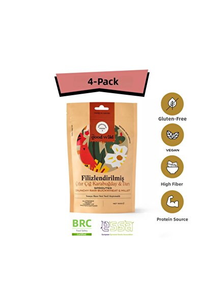 THE GOOD WİLD Sprouted Crispy Raw Buckwheat & Millet |   Gluten-Free Vegan Sn...