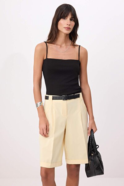 Trendyol Collection Black Fitted/Body-Fitting Strapless Thin Strap Sleeveless...