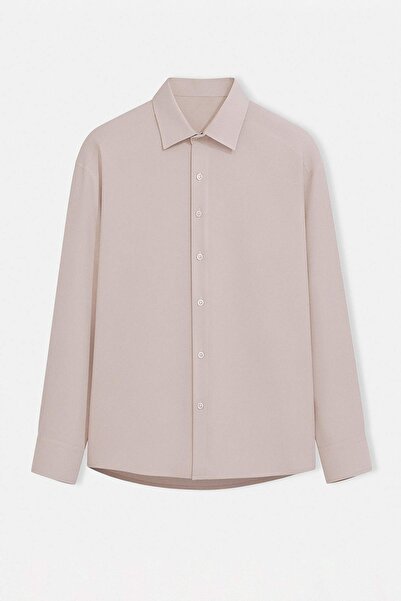 ترينديول كوليكشن قميص تاش ريجولار فيت قماش مودال ذو ملمس بارز صيفي رفيع TMNSS...