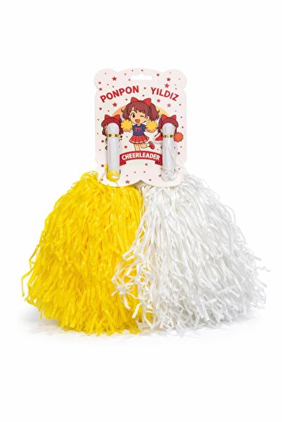 SEVİL GÖSTERİ & OKUL KIYAFETLERİ 35 Nisan Gösteri Kıyafeti - Ponpon sarı-beyaz