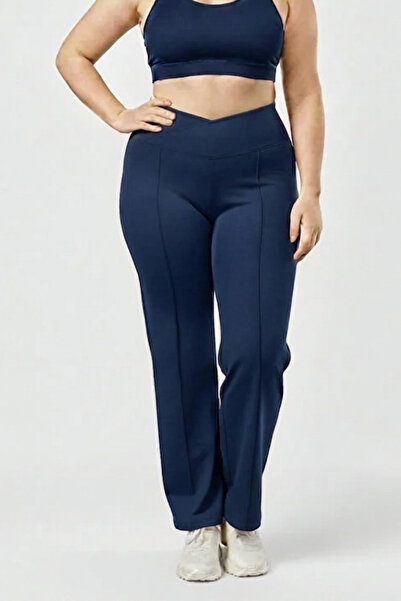 soft&basic Women's Diver Scuba Fabric Wide Leg Oversized Plus Size Sweatpants...