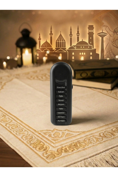 Hurma Kervanı Sesli Namaz Öğreten Cihaz , Sesli Seccade Cihazı , Siyah