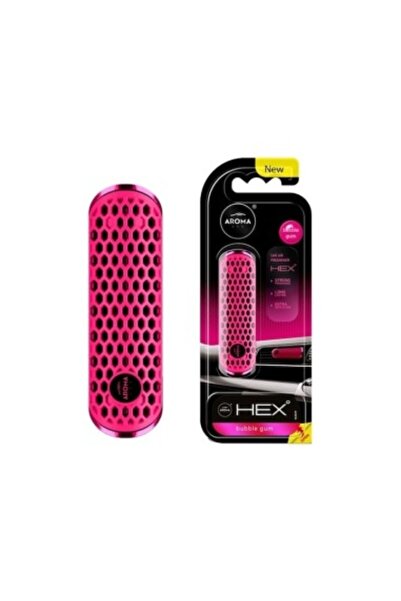 Aromacar Odorizant auto Aroma Car Fancy Shapes Polymer Hex Bubblegum