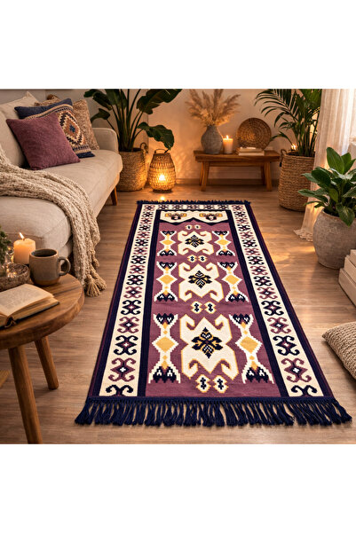 OEM Covor tradițional reversibil, 60 x 120 cm, violet H&H402