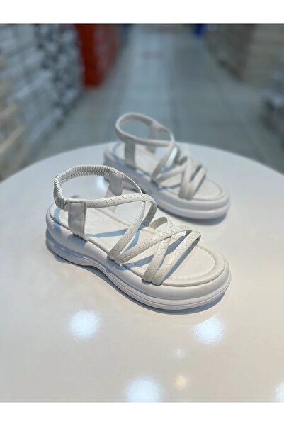 Alphus Hco High-Sole Elastic Women's Daily Sandals