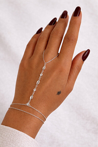 HERCY Zircon Stone Colorfast Silver Color Shahmeran Bracelet
