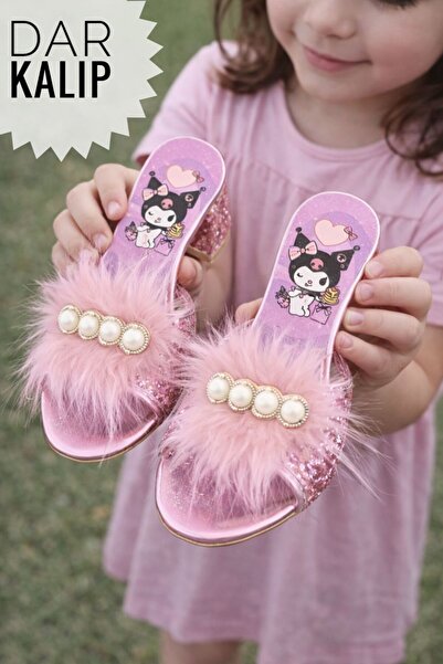 Surpie Shoes Παντόφλες με χαρακτήρες για κορίτσια, Παιδικές παντόφλες με τακούνι