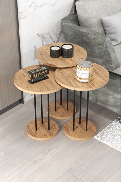 GOLDFALEZ Zigon Sehpa Terra Atlantik Çam