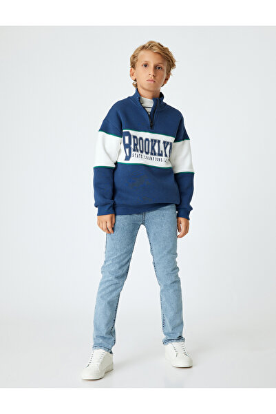 Koton Mittlere Indigo-Jeans für Mädchen