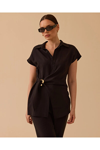 SEÇİL Bağlama Detaylı Tokalı Gömlek