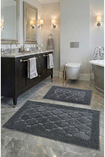 FeelHome Set de 2 covoare de baie ultra luxoase din bumbac 100% moale, super ...